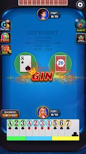 Gin Rummy - 單機紙牌離線遊戲， 經典撲克牌遊戲