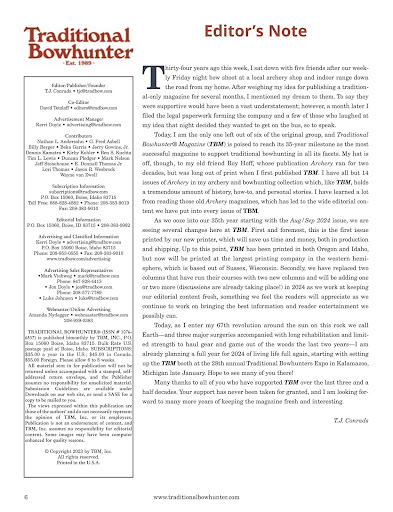 Screenshot of Traditional Bowhunter Magazine