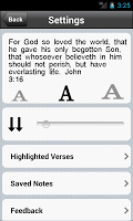 screenshot of King James Bible (KJV)