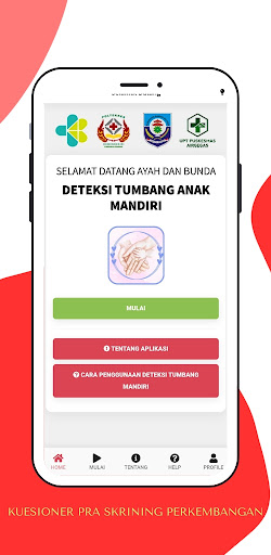 Android application Deteksi Tumbang Anak Mandiri screenshort