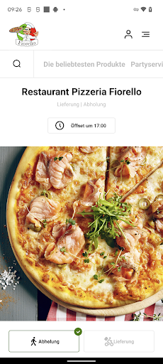 Android application Restaurant Pizzeria Fiorello screenshort