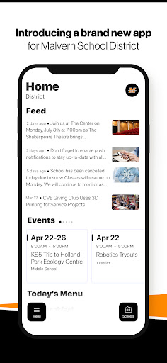 Android application Malvern School District, AR screenshort