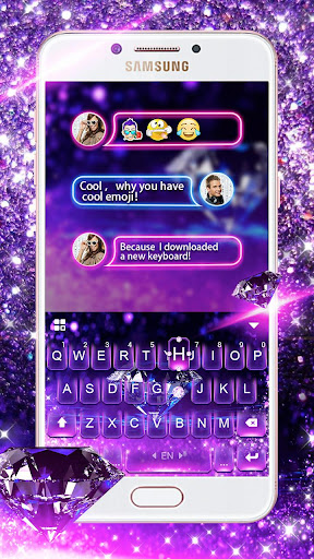 Luxury Diamond keyboard - 3D L Screen 3