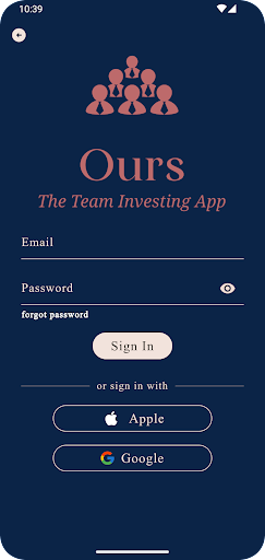 OURS Screen 2