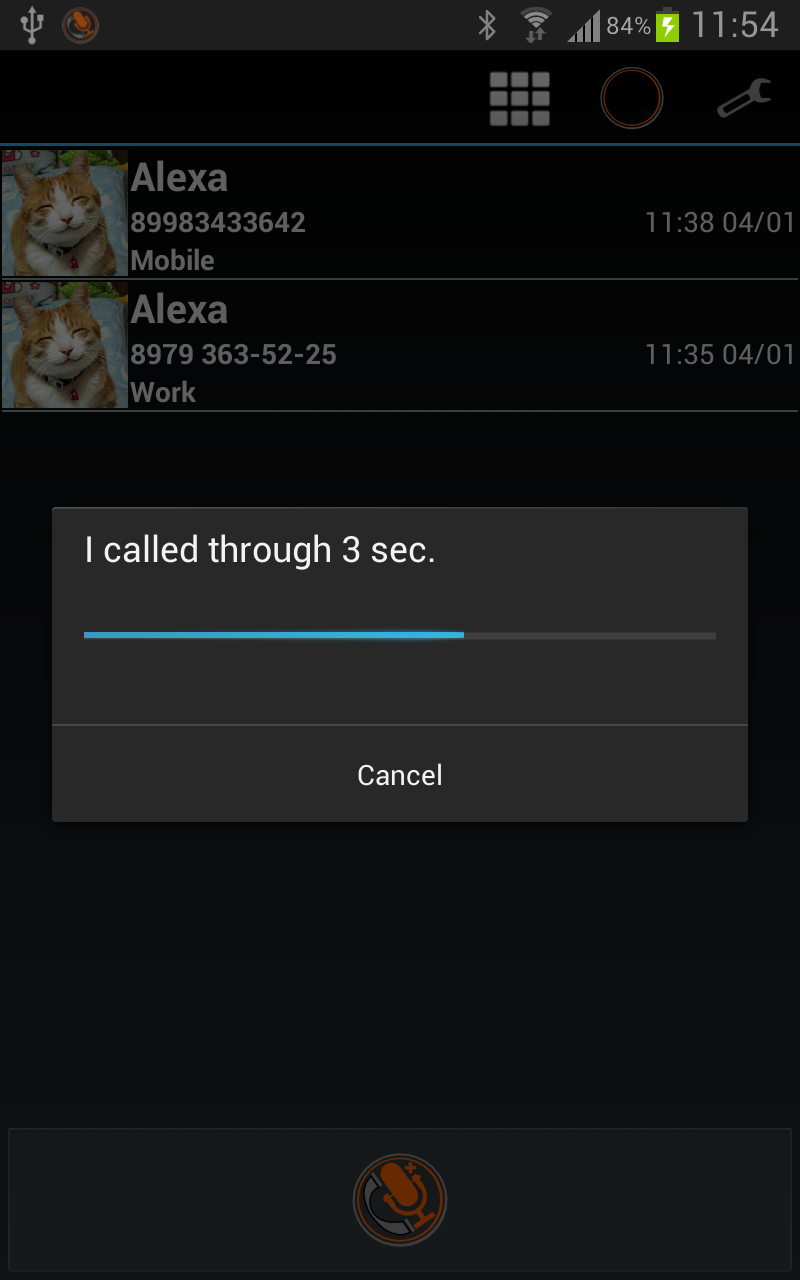 Android application VoiceButton Plus screenshort