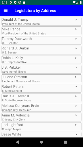 BillTrack50 Screen 2