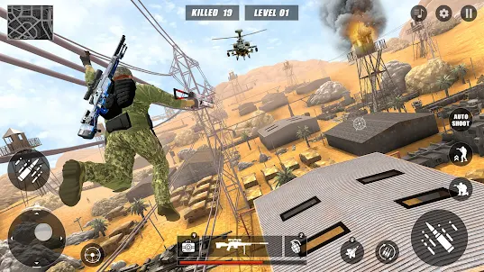 Sniper Battle: 枪战 游戏 狙击手 现代战争