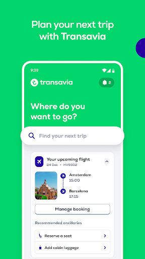 Screenshot of Transavia
