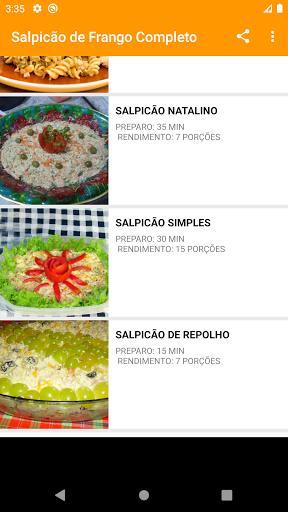 Salpico de Frango Completo