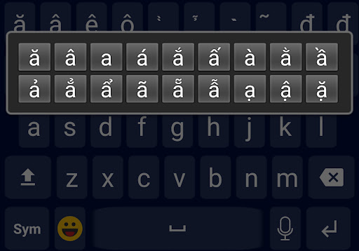 Vietnamese Keyboard Screen 2