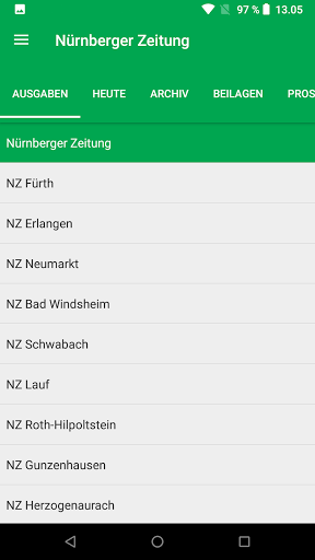 Nürnberger Zeitung E-Paper Screen 2