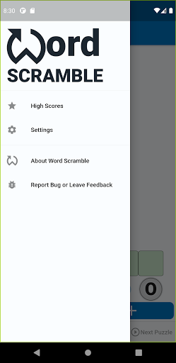 Word Scramble Screen 2
