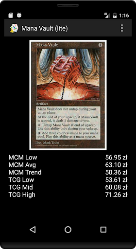Mana Vault (lite) Screenshot 4 - AppWisp.com