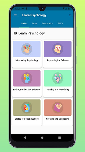 Screenshot of Learn Psychology Offline Book