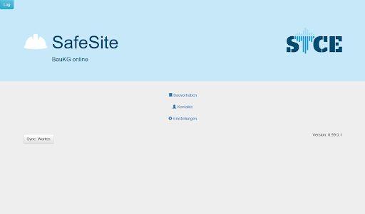 Android application SafeSite screenshort
