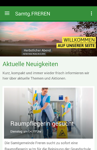 Android application Samtgemeinde Freren screenshort