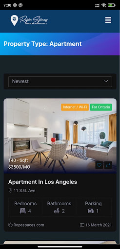 Ropa Spaces Screen 2