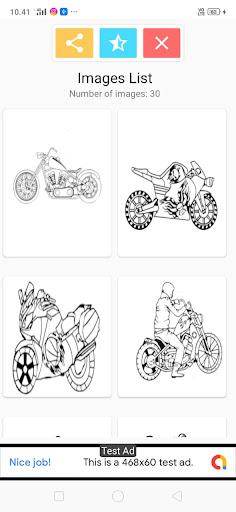 Coloring Motor Bike Racing