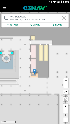 Android application c3nav – EH21 indoor navigation screenshort