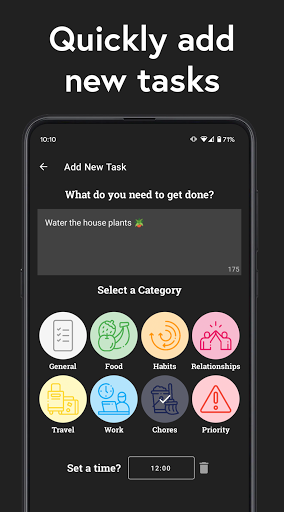 Screenshot of tomorrow - Minimal To-Do List