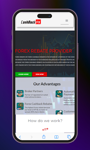 Android application Cashbackfx screenshort