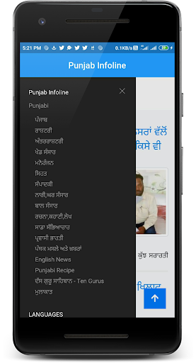 Punjab Infoline Screen 2