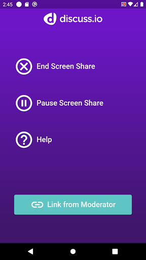 Discuss.io Mobile Screen Share Screen 2