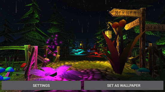 Fantasy Forest  Live Wallpaper Captura de pantalla