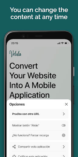 Velula Your Website As An App Screen 2