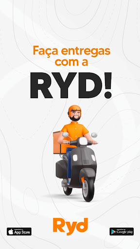 Android application Ryd Delivery para Entregadores screenshort