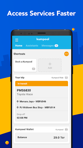 Kumpool – Ride-pooling app Screen 2