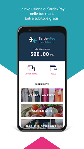 Android application SardexPay Cashback screenshort