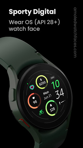 Sporty Digital Watch Face screenshot 0