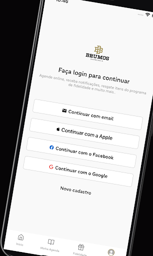 Android application Brumos Barbearia screenshort