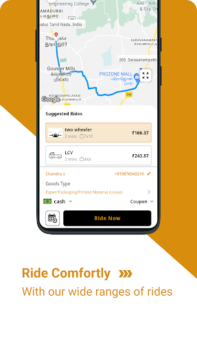 Tagxi Delivery User Screen 2