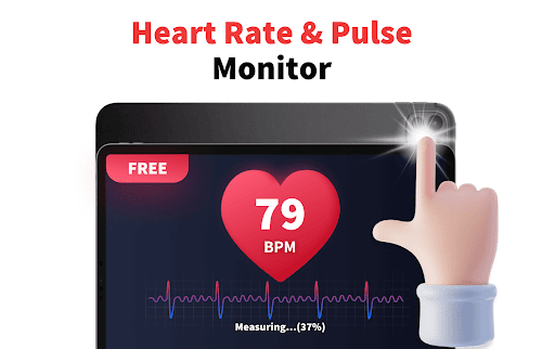 Screenshot of Heart Rate Monitor - Pulse App