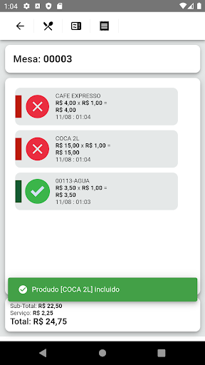 SPRPedidos Screen 2