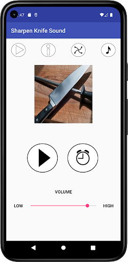 Android application Sharpen Knife Sound screenshort