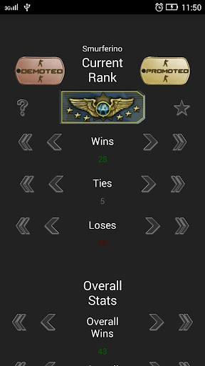Android application Ranked Stats CSGO screenshort