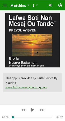 Screenshot of Bib La (Haitian Creole Bible)
