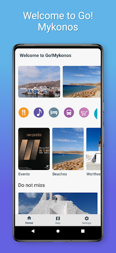 Android application Go! Mykonos Travel Guide screenshort