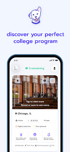 Android application Loper - College Search screenshort