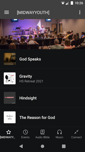 Android application Midway Youth Ministry screenshort