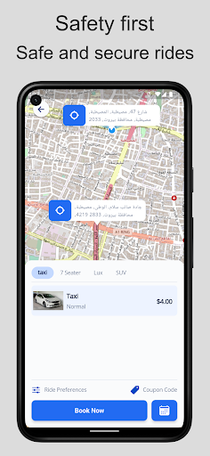 Android application CTaxi screenshort