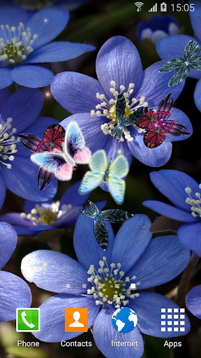 Android application Butterfly live wallpaper screenshort