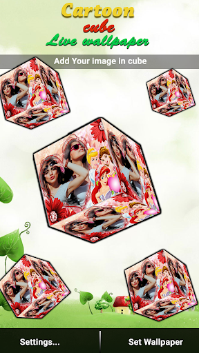 Cartoon Cube Live Wallpaper Screen 2