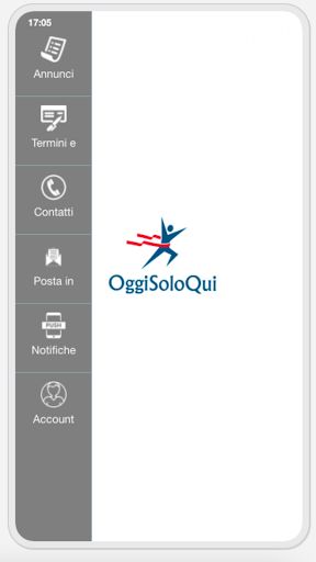 Android application OggiSoloQui screenshort