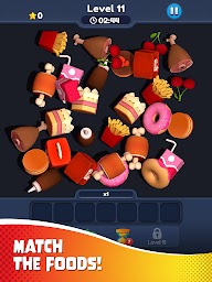 Food Match 3D: Tile Puzzle