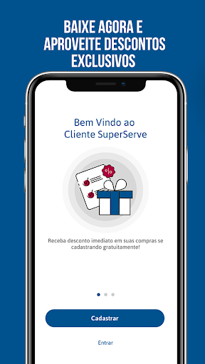 Android application Cliente SuperServe screenshort