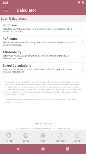 Mortgage2Go by CB&T Screen 2